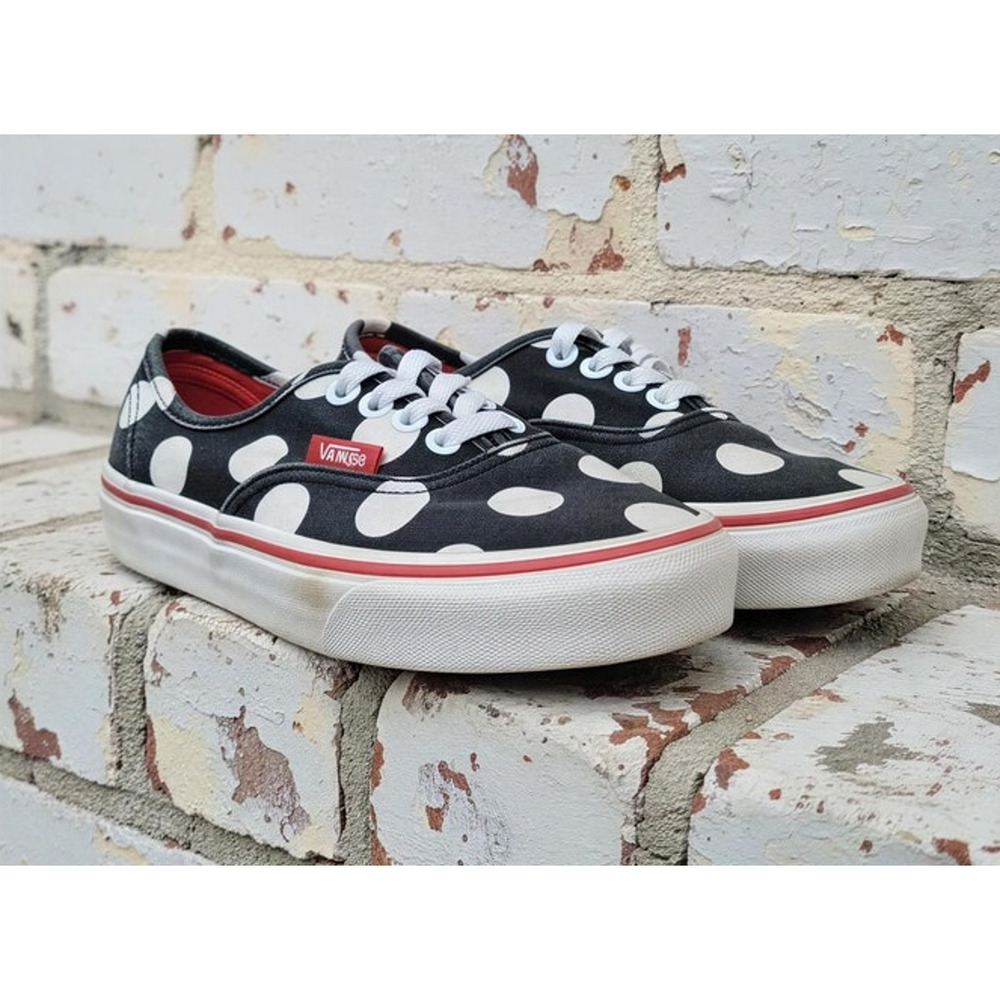 Vans Minnie Mouse‎ Authentic Kids Sneakers Polka Dot Size 11